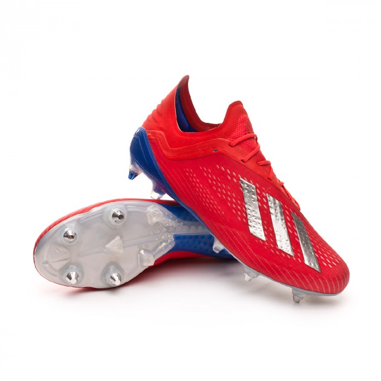 adidas blue and red football boots