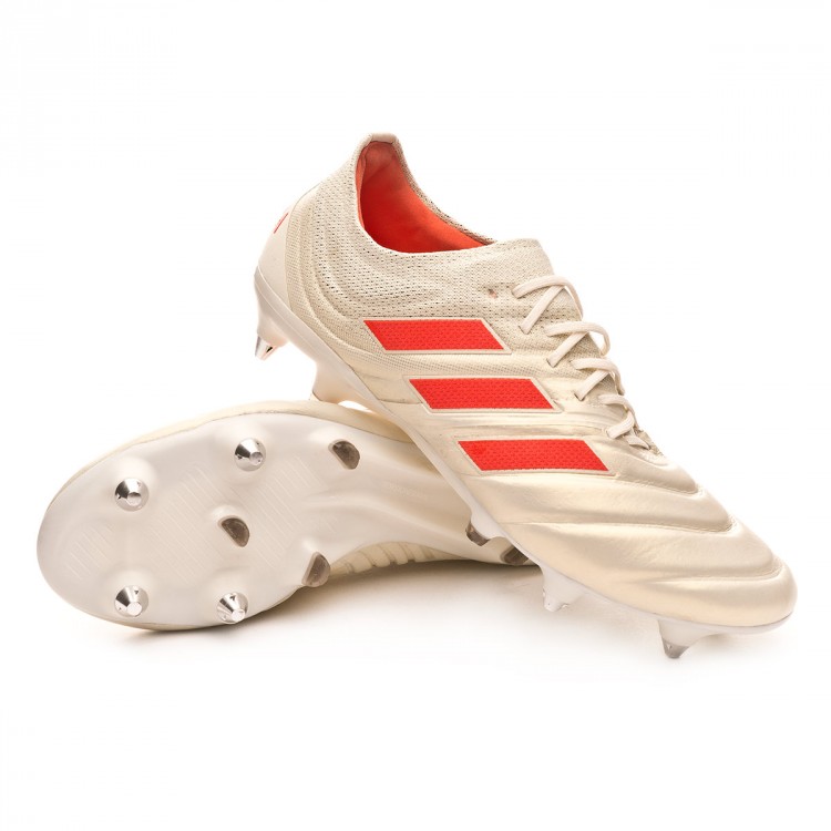 Zapatos de fútbol adidas Copa 19.1 SG Off white-Solar red-Core black -  Tienda de fútbol Fútbol Emotion