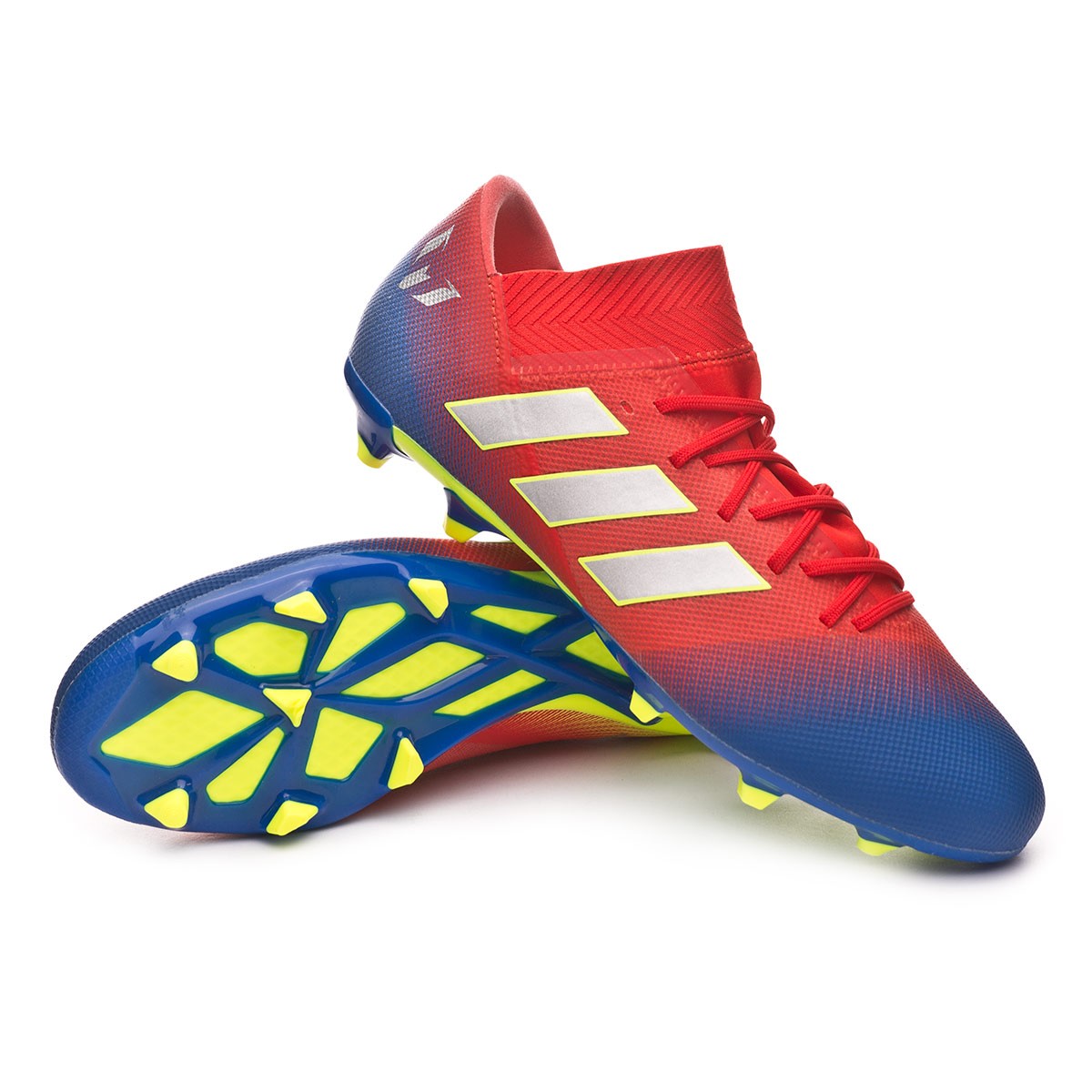 Football Boots adidas Nemeziz Messi 18.3 FG Active red-Silver  metallic-Football blue - Football store Fútbol Emotion