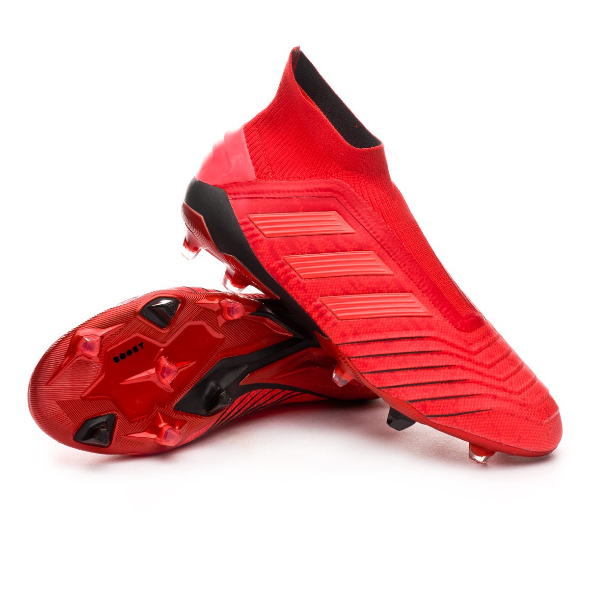 Bota de fútbol adidas Predator 19+ FG Active red-Solar red-Core 