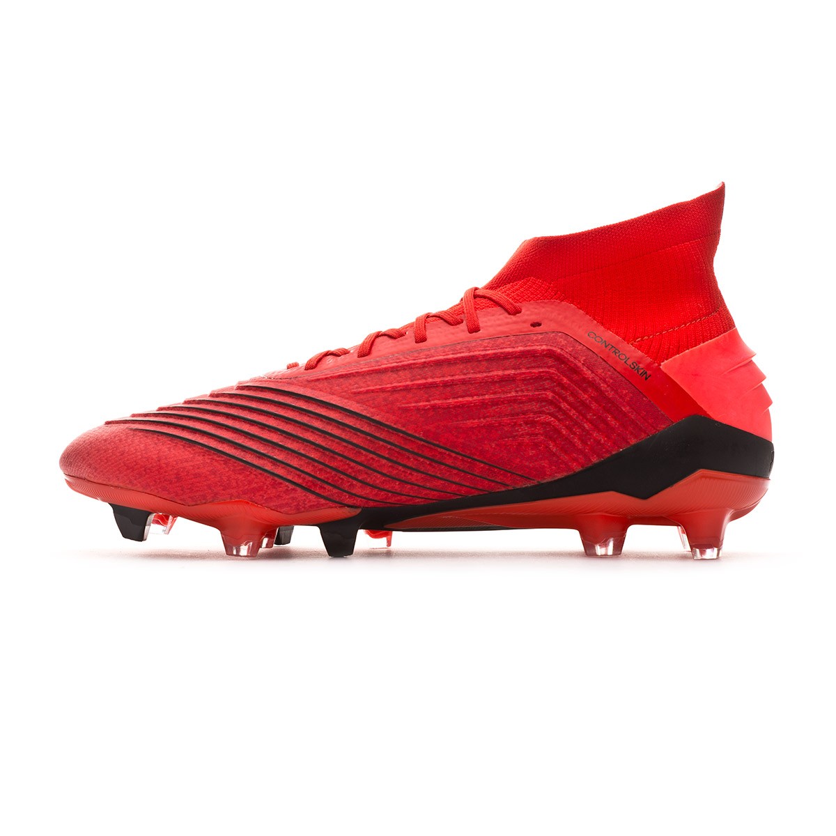 Zapatos de fútbol adidas Predator 19.1 FG Active red-Solar red-Core black -  Tienda de fútbol Fútbol Emotion