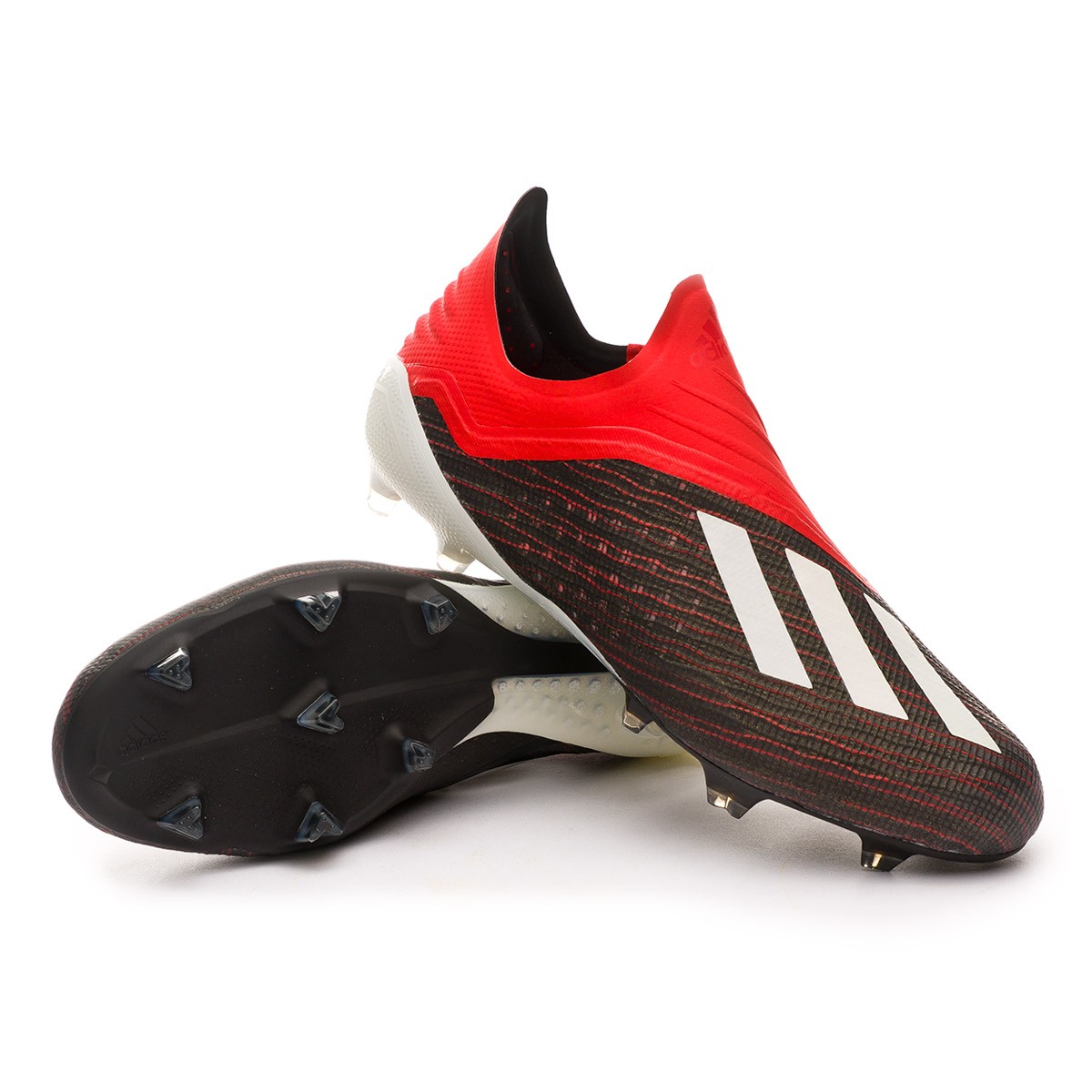 red and black adidas football boots