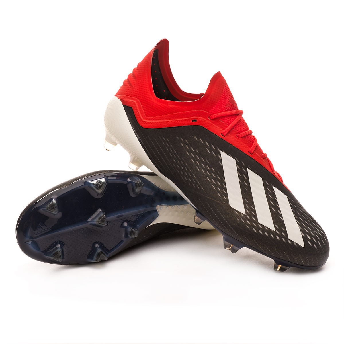 Football Boots adidas X 18.1 FG Core black-White-Active red - Football  store Fútbol Emotion
