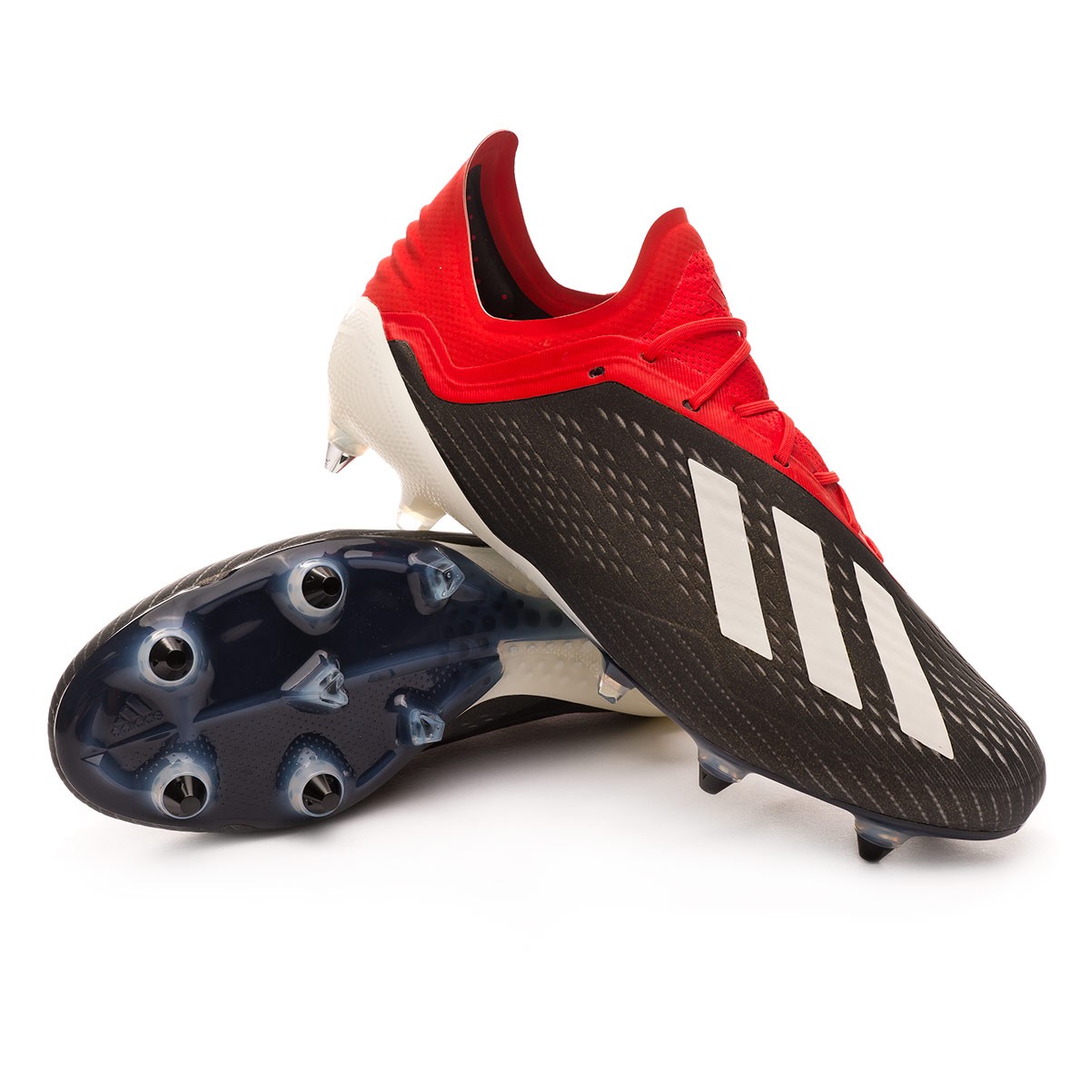 Scarpe adidas X 18.1 SG Core black-White-Active red - Negozio di calcio  Fútbol Emotion