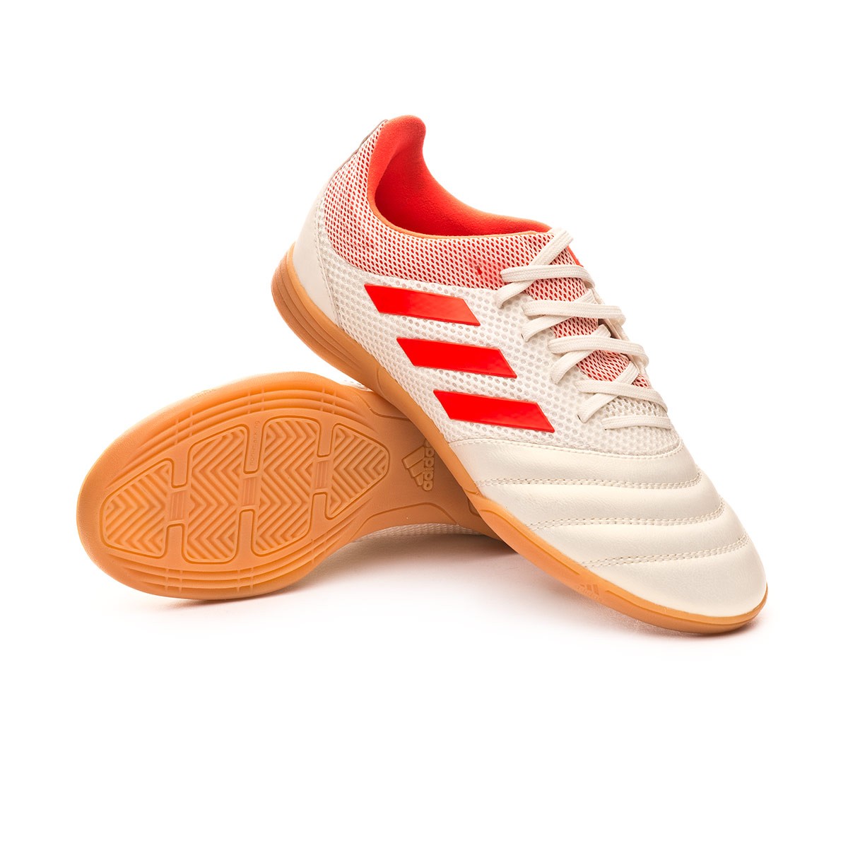 Futsal Boot adidas Kids Copa 19.3 IN Sala Off white-Solar red-Core black -  Football store Fútbol Emotion
