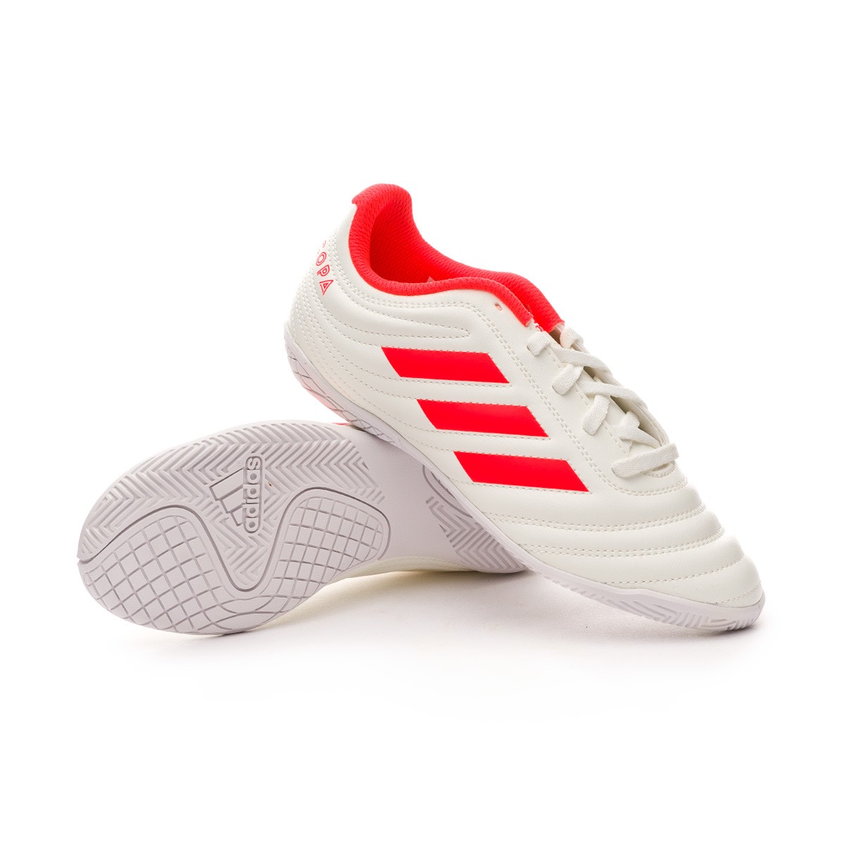 Futsal Boot adidas Kids Copa 19.4 IN Off white-Solar red-White - Football  store Fútbol Emotion