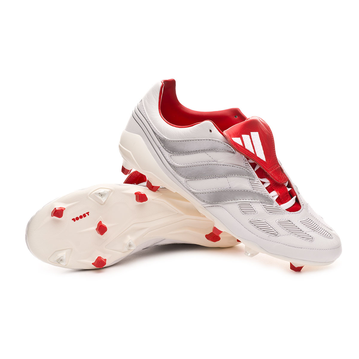 Football Boots adidas Predator Precision FG DB White-Silver metallic- Predator Red - Football store Fútbol Emotion