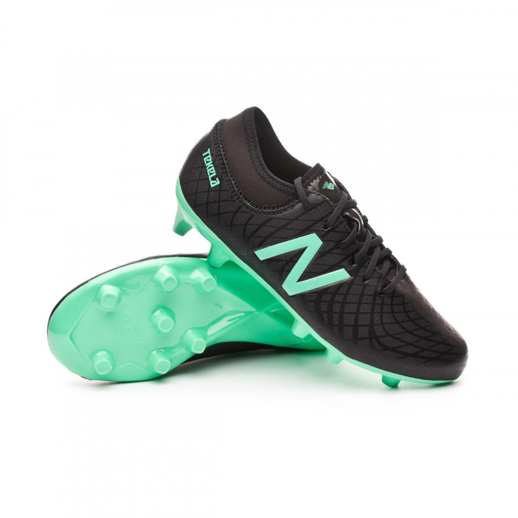 Bota de fútbol New Balance Tekela Magique FG/Hybrid Niño Black-Neon emerald  - Tienda de fútbol Fútbol Emotion