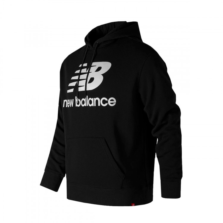 Felpa New Balance con Capucha Essentials Stacked Logo Black - Negozio di  calcio Fútbol Emotion