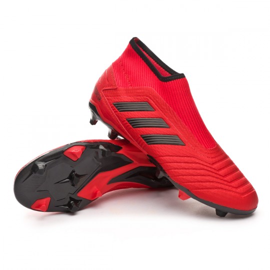 red and white laceless predators