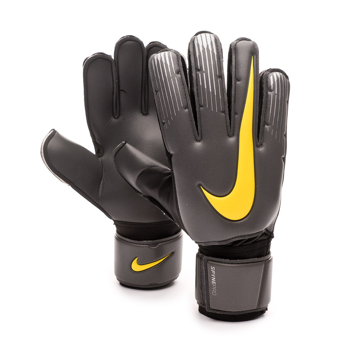 nike yellow and black goalkeeper gloves