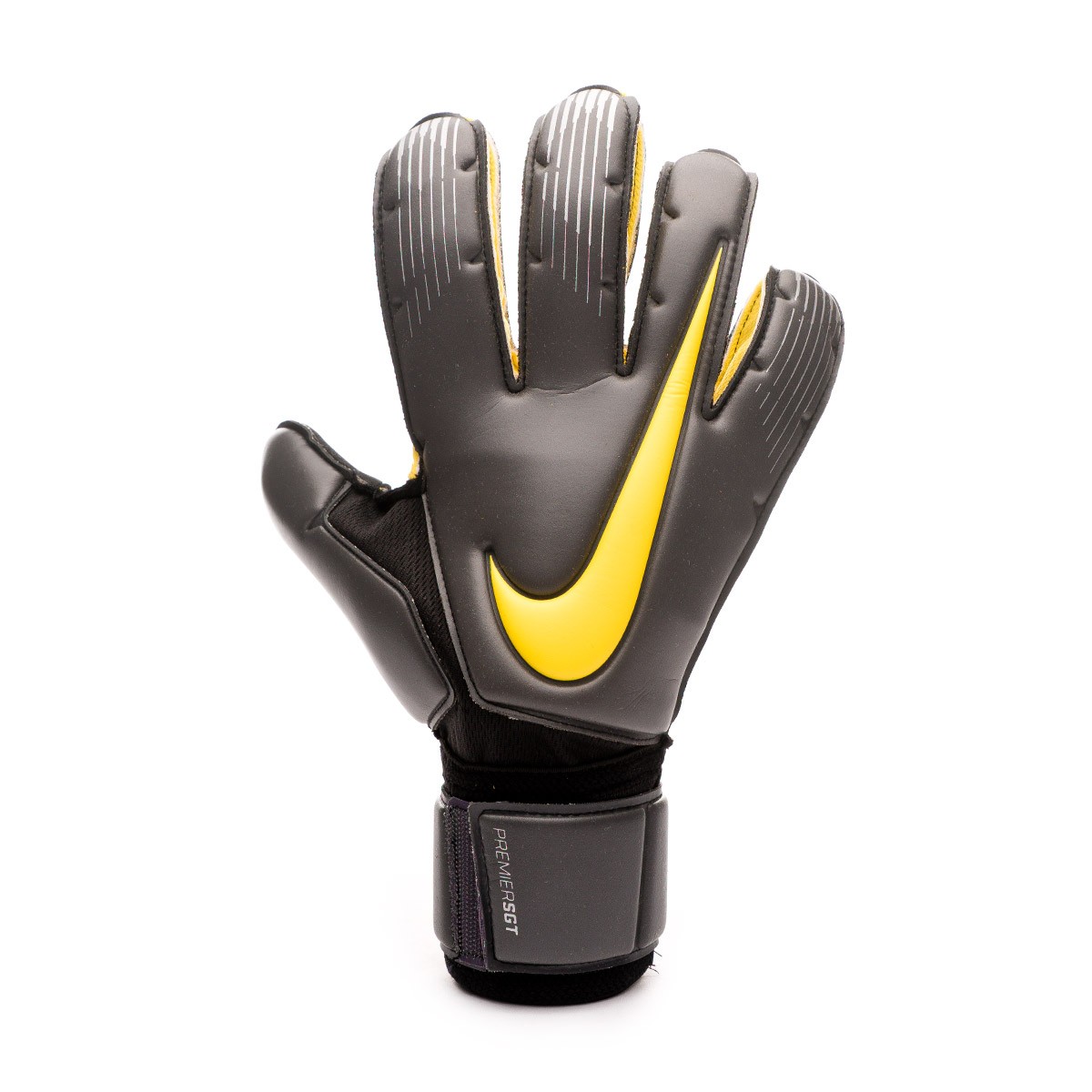 nike black and yellow football gloves
