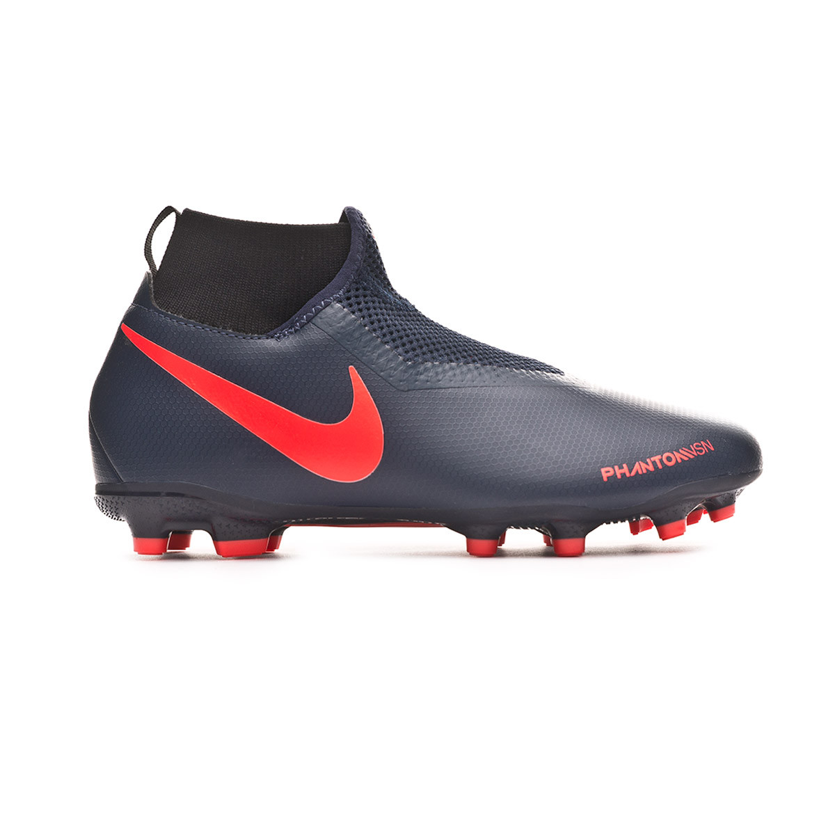 Zapatos de fútbol Nike Phantom Vision Academy DF FG/MG Niño Obsidian-Bright  crimson-Black - Tienda de fútbol Fútbol Emotion