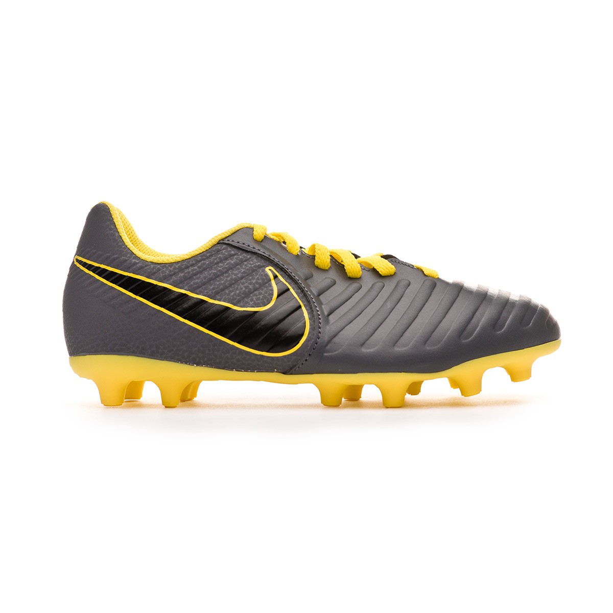 Scarpe Nike Tiempo Legend VII Club MG Junior Dark grey-Optical yellow-Black  - Negozio di calcio Fútbol Emotion