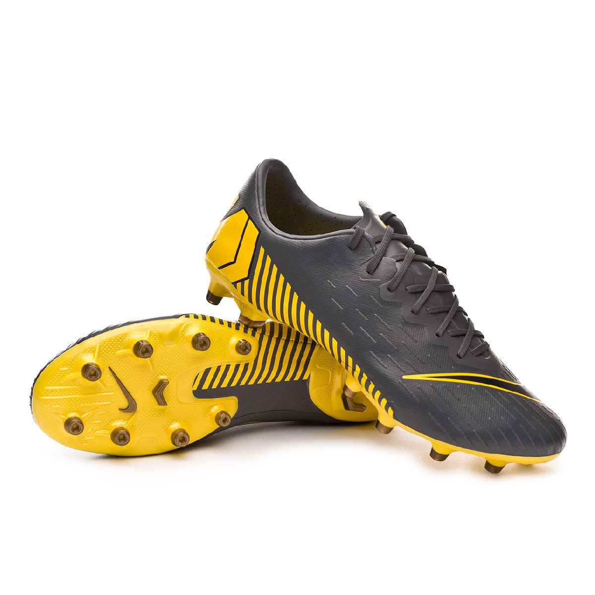 Scarpe Nike Mercurial Vapor XII Pro AG-Pro Dark grey-Black-Optical yellow -  Negozio di calcio Fútbol Emotion