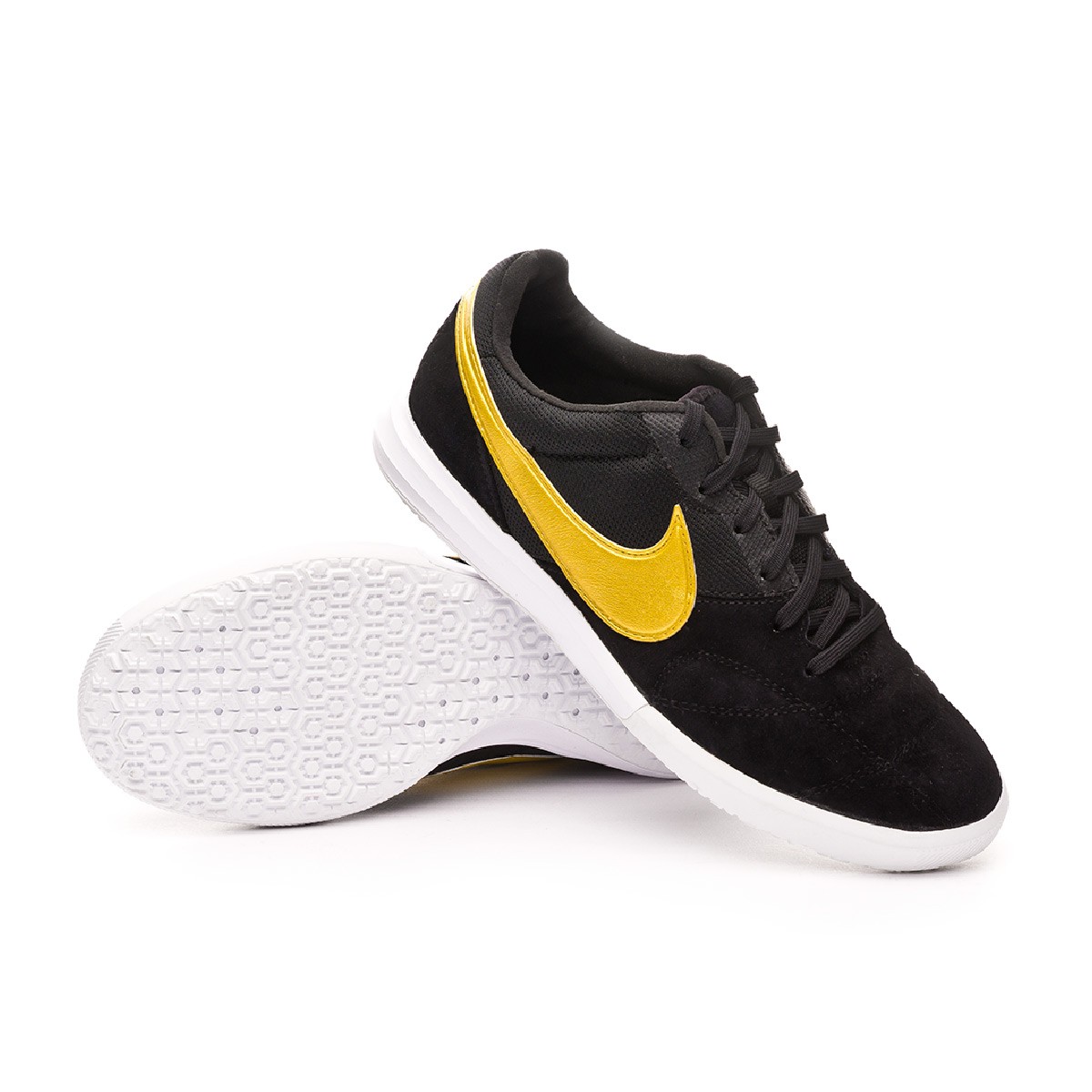 Futsal Boot Nike Tiempo Premier II Sala IC Black-Metallic vivid gold-White  - Football store Fútbol Emotion