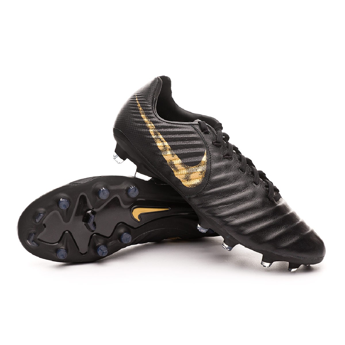 Football Boots Nike Tiempo Legend VI Pro FG Black-Metallic vivid gold -  Football store Fútbol Emotion