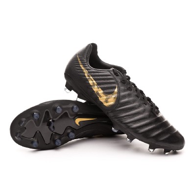 black and gold nike tiempo football boots