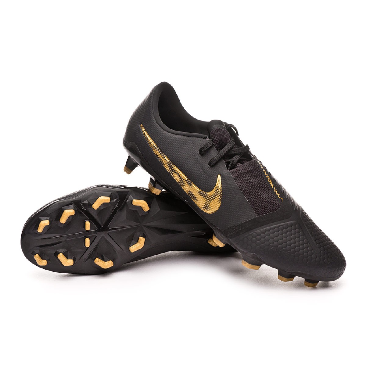 Zapatos de fútbol Nike Phantom Venom Pro FG Black-Metallic vivid gold -  Tienda de fútbol Fútbol Emotion
