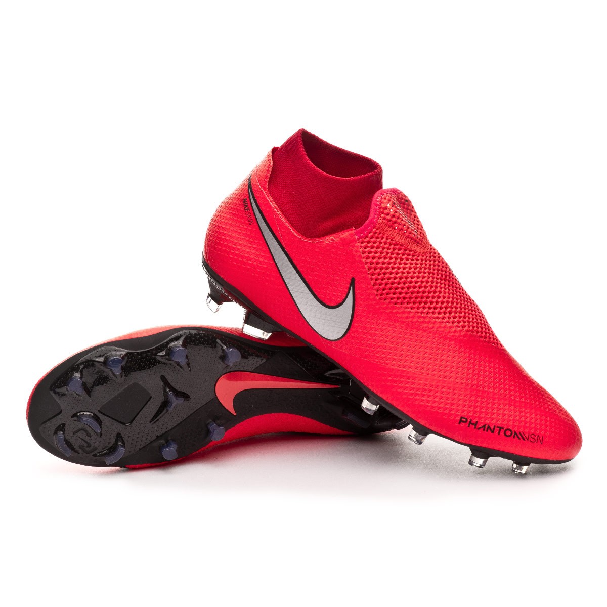 Zapatos de fútbol Nike Phantom Vision Pro DF FG Bright crimson-Metallic  silver - Tienda de fútbol Fútbol Emotion