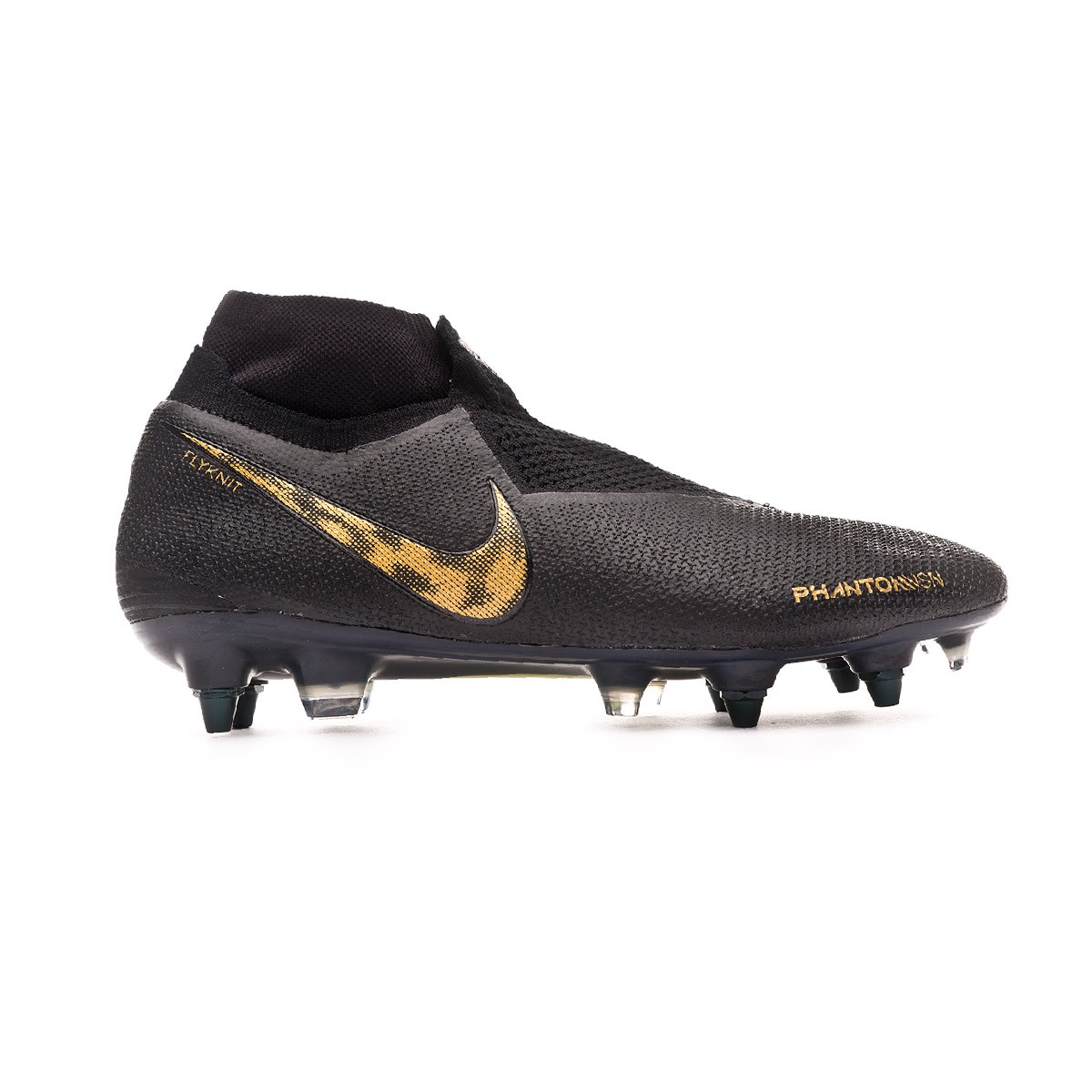 nike phantom football boots black and gold