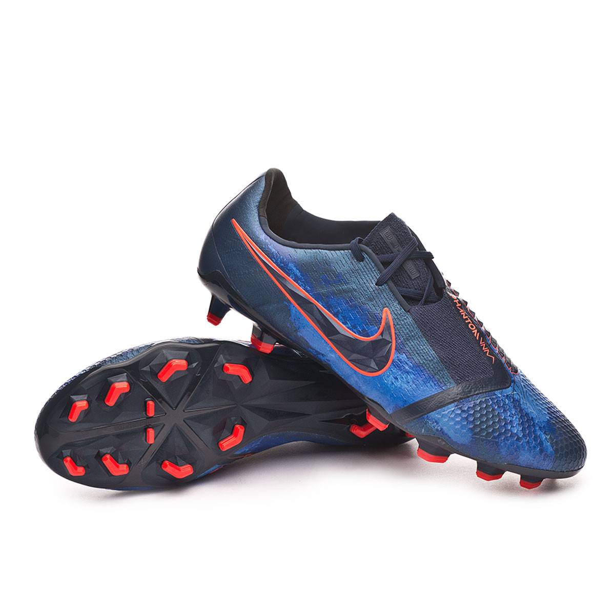 Zapatos de fútbol Nike Phantom Venom Elite FG Obsidian-White-Black-Racer  blue - Tienda de fútbol Fútbol Emotion