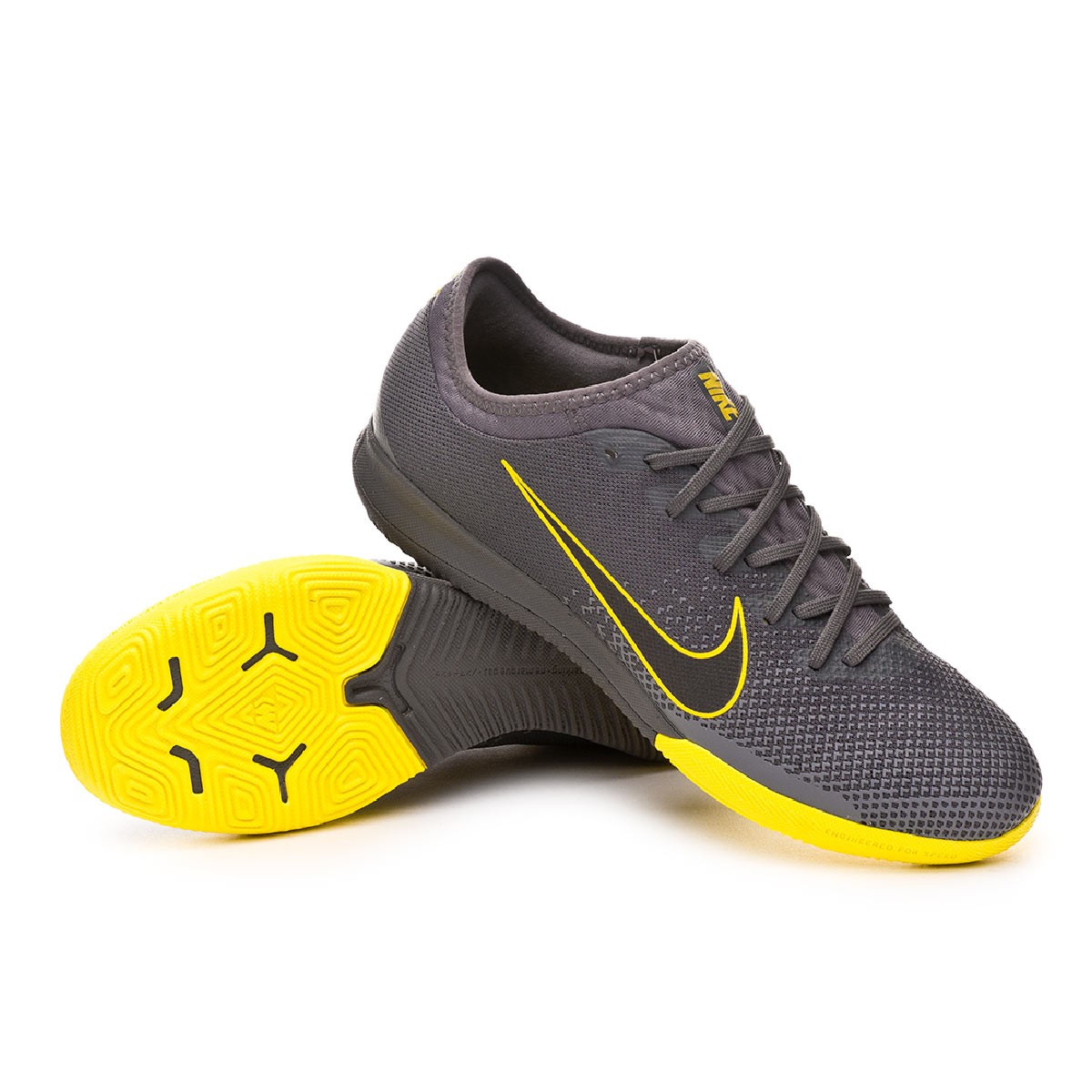 Futsal Boot Nike Mercurial VaporX XII Pro IC Anthracite-Optical yellow-Dark  grey-Black - Football store Fútbol Emotion