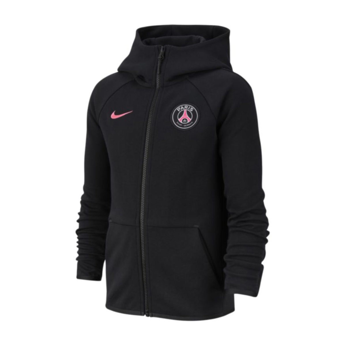 Sweatshirt Nike Kids Paris Saint-Germain NSW Tech Fleece Essentials  2018-2019 Black-Hyper pink - Football store Fútbol Emotion