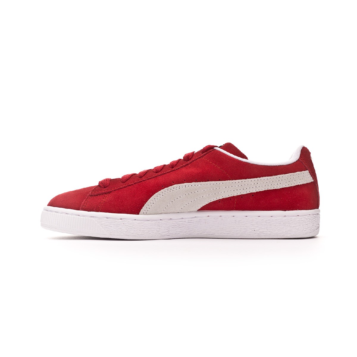 red suede puma trainers