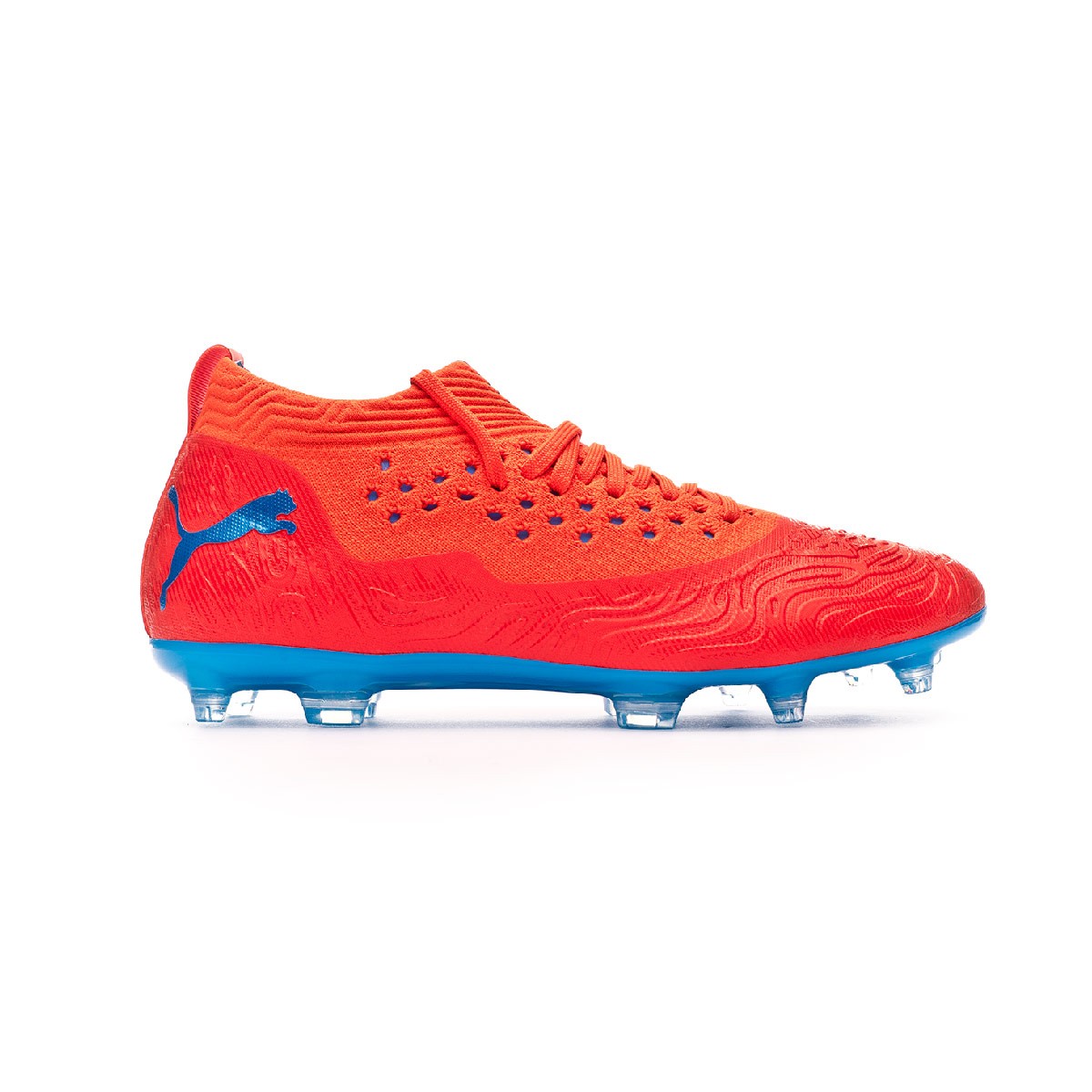 Zapatos de fútbol Puma Future 19.2 Netfit FG/AG Red blast-Bleu azur -  Tienda de fútbol Fútbol Emotion