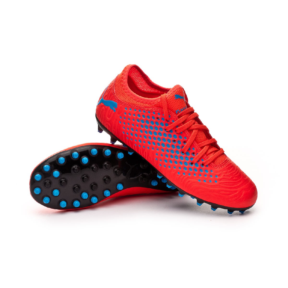 Zapatos de fútbol Puma Future 19.4 MG Niño Red blast-Bleu azur - Tienda de fútbol  Fútbol Emotion