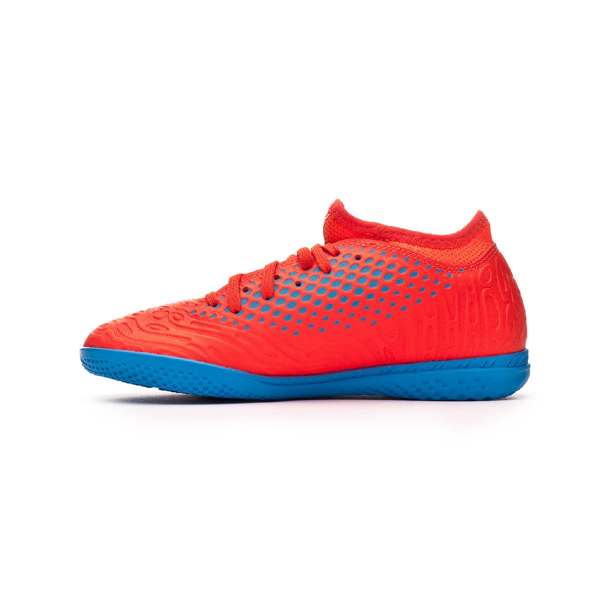 Futsal Boot Puma Kids Future 19.4 IT Red blast-Bleu azur - Football store  Fútbol Emotion
