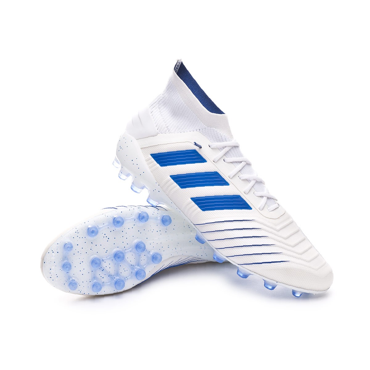 Football Boots adidas Predator 19.1 AG White-Bold blue - Football store  Fútbol Emotion