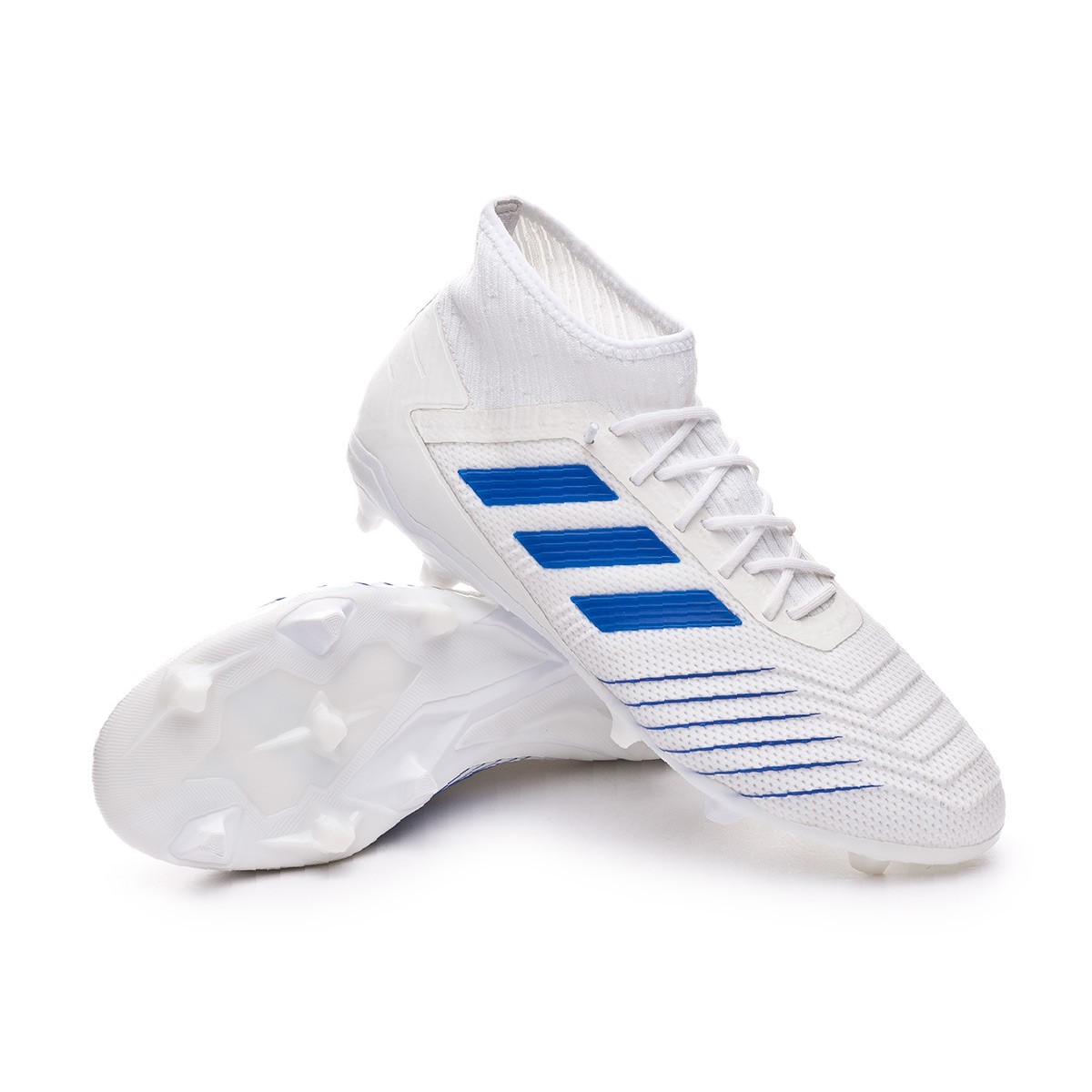 Football Boots adidas Predator 19.2 FG White-Bold blue - Football store  Fútbol Emotion