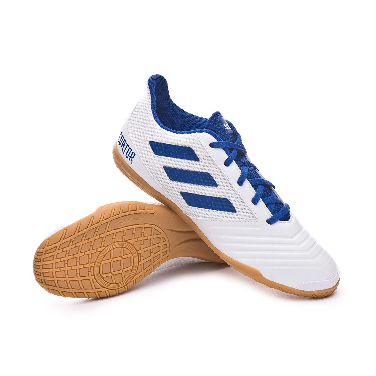 Futsal Boot adidas Predator Tango 19.4 IN Sala White-Bold blue - Football  store Fútbol Emotion