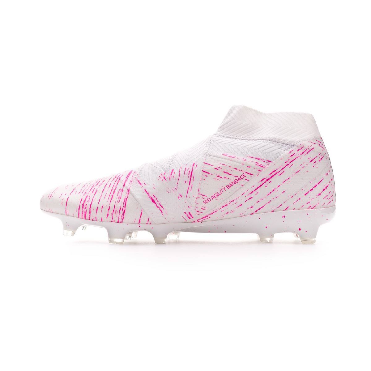 Bota de fútbol adidas Nemeziz 18+ FG White-Shock pink - Tienda de fútbol  Fútbol Emotion