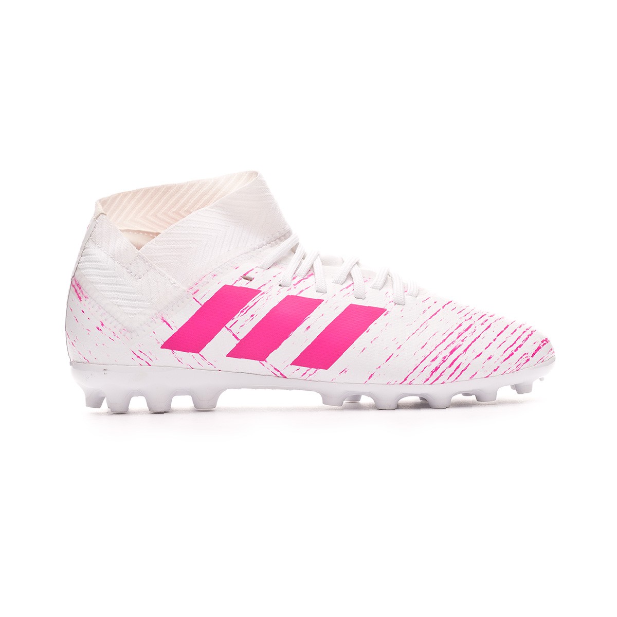Bota de fútbol adidas Nemeziz 18.3 AG Niño White-Shock pink - Tienda de  fútbol Fútbol Emotion
