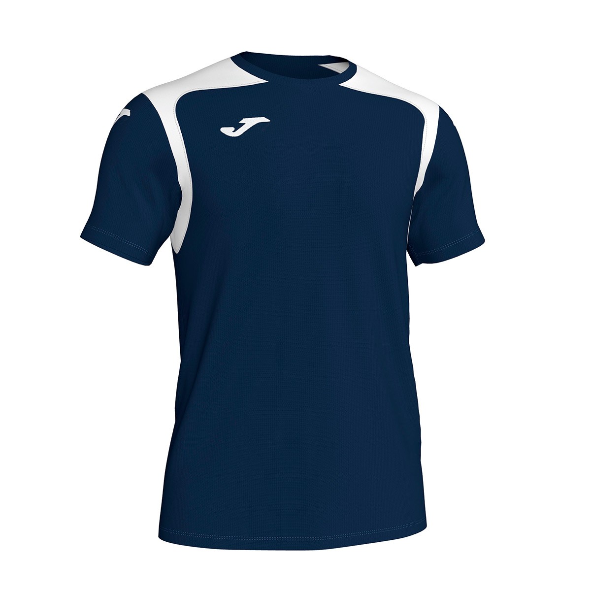 navy blue and white champion shirt