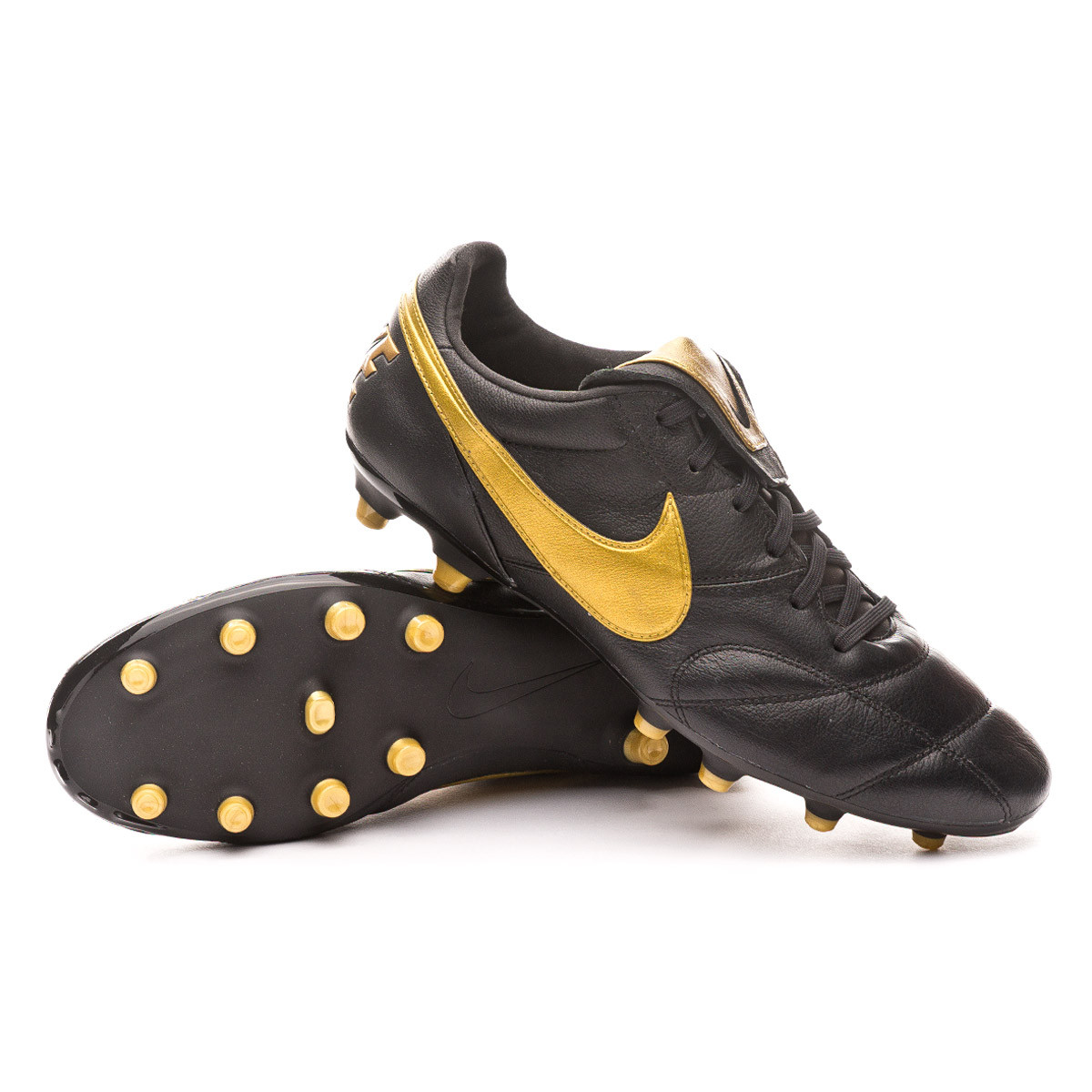 Bota de fútbol Nike Tiempo Premier II FG Black-Metallic vivid gold-Black -  Tienda de fútbol Fútbol Emotion