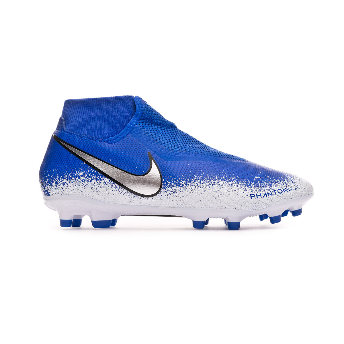 white and blue nike football boots