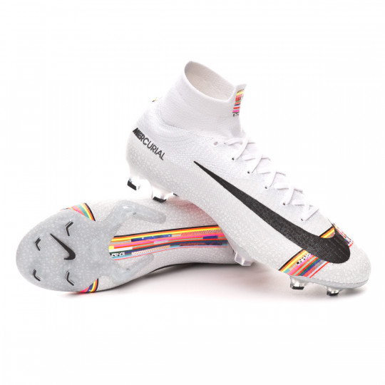 Football Boots Nike Mercurial Superfly Vi Elite Lvl Up Fg Pure Platinum Black White Futbol Emotion