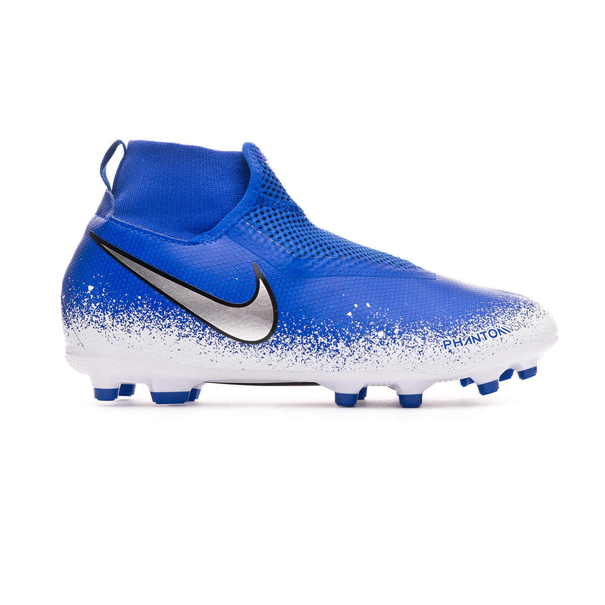 Bota de fútbol Nike Phantom Vision Academy DF FG/MG Niño Racer  blue-Chrome-White - Tienda de fútbol Fútbol Emotion