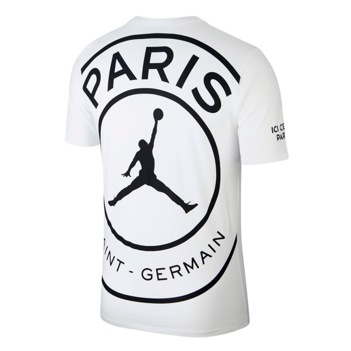 Playera Nike Jordan x PSG Logo White-Black - Tienda de fútbol Fútbol Emotion