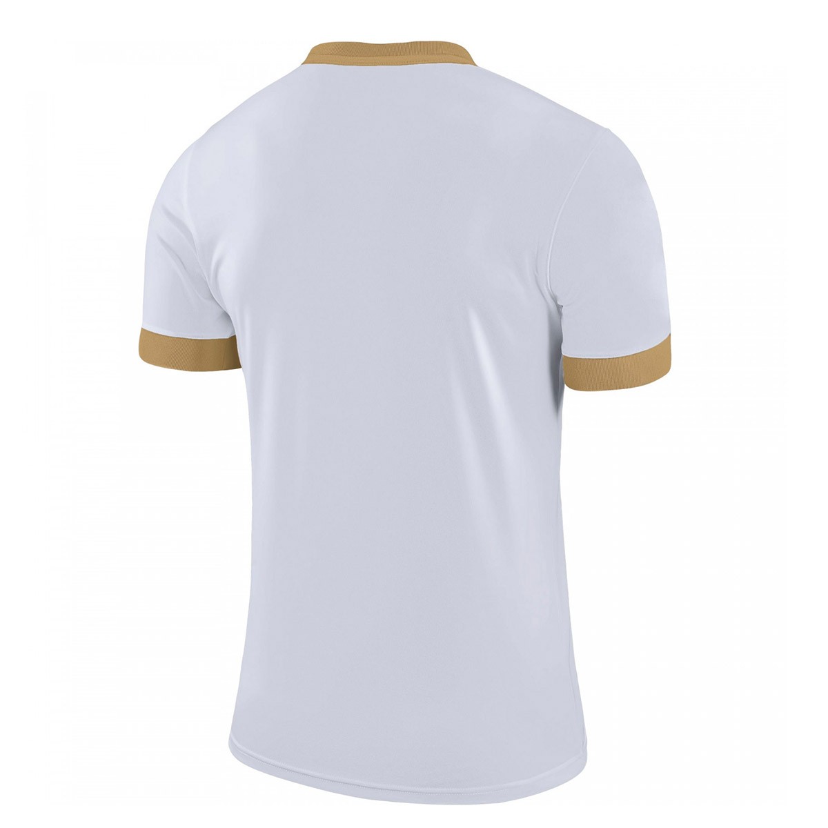 white and gold nike shirt