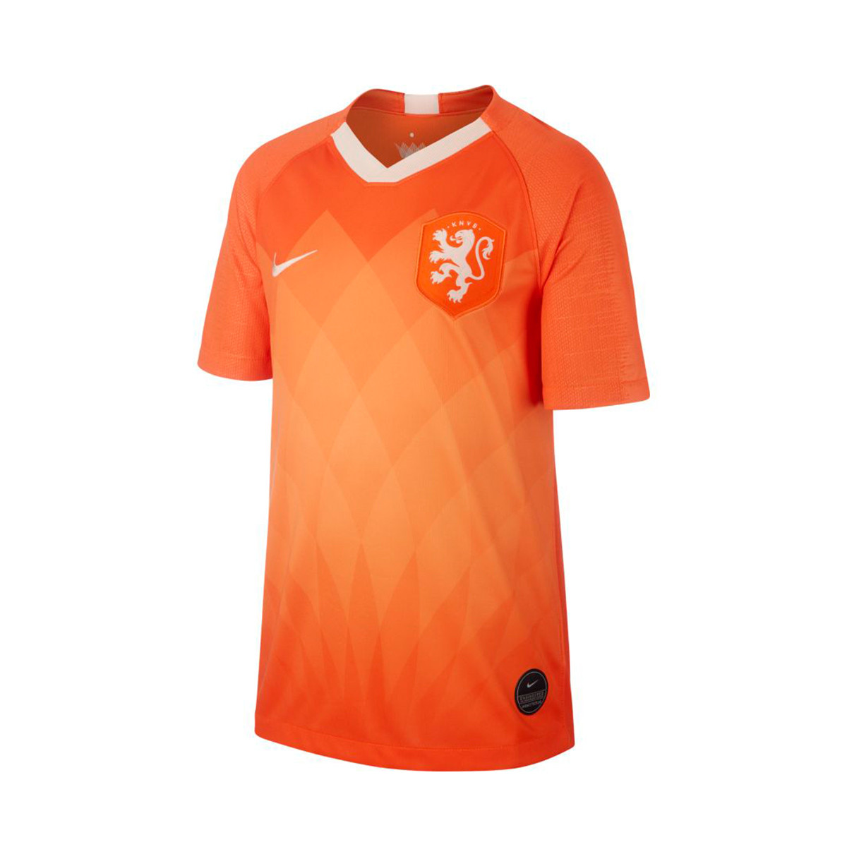 Camiseta Nike Selección Holanda Breathe Stadium SS Primera Equipación 2018- 2019 Niño Safety orange-Orange quartz - Tienda de fútbol Fútbol Emotion