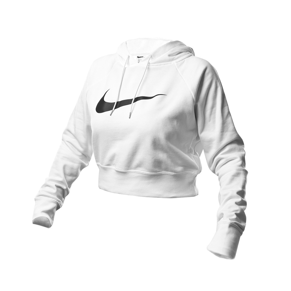 nike cropped hoodie white