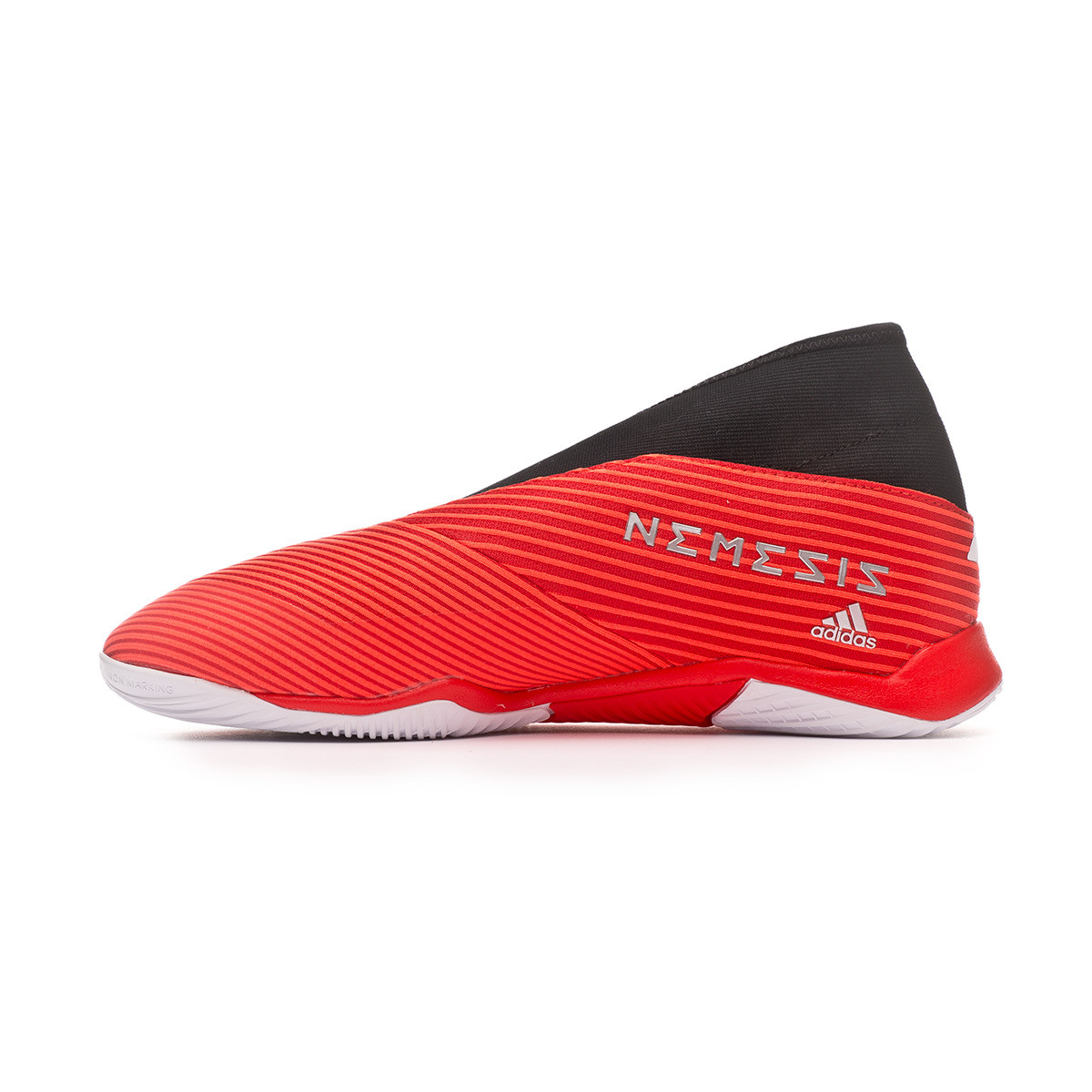 Zapatilla adidas Nemeziz 19.3 Laceless IN Active red-White-Solar red -  Tienda de fútbol Fútbol Emotion