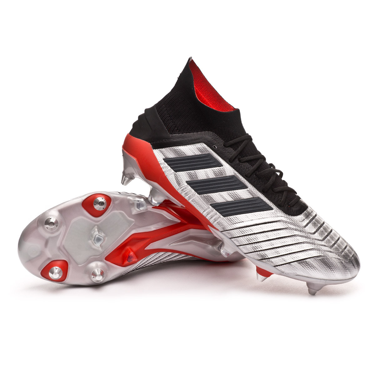 Scarpe adidas Predator 19.1 SG Silver metallic-Core black-Hi red - Negozio  di calcio Fútbol Emotion