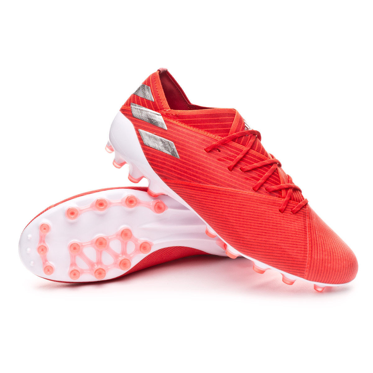 Scarpe adidas Nemeziz 19.1 AG Active red-Silver metallic-Solar red -  Negozio di calcio Fútbol Emotion