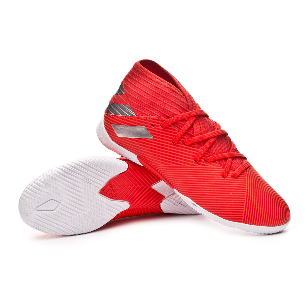 Futsal Boot adidas Nemeziz 19.3 IN Niño Active red-Silver metallic-Solar  red - Football store Fútbol Emotion